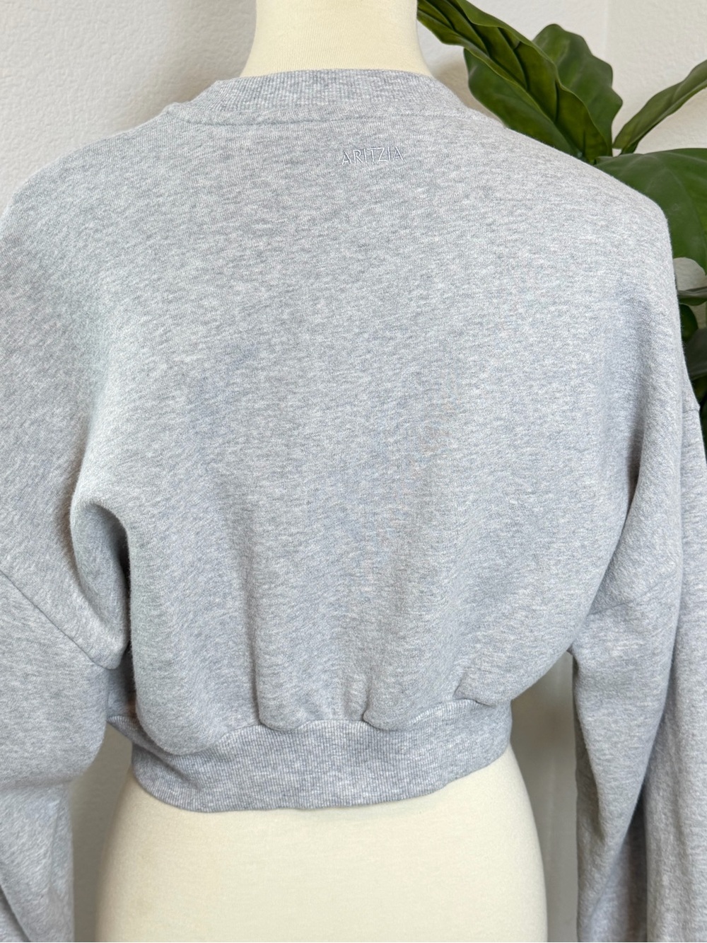 Aritzia Sweatfleece Mega Fit Cropped Crewneck - Picture 6 of 11